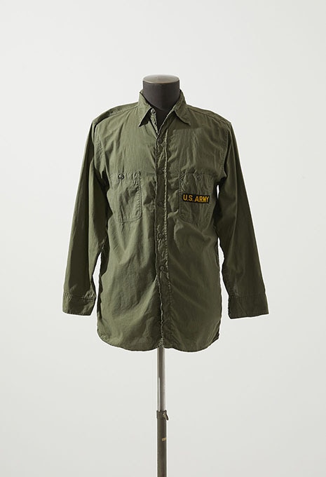 身幅5740's U.S.NAVY N-3 cotton poplin shirt