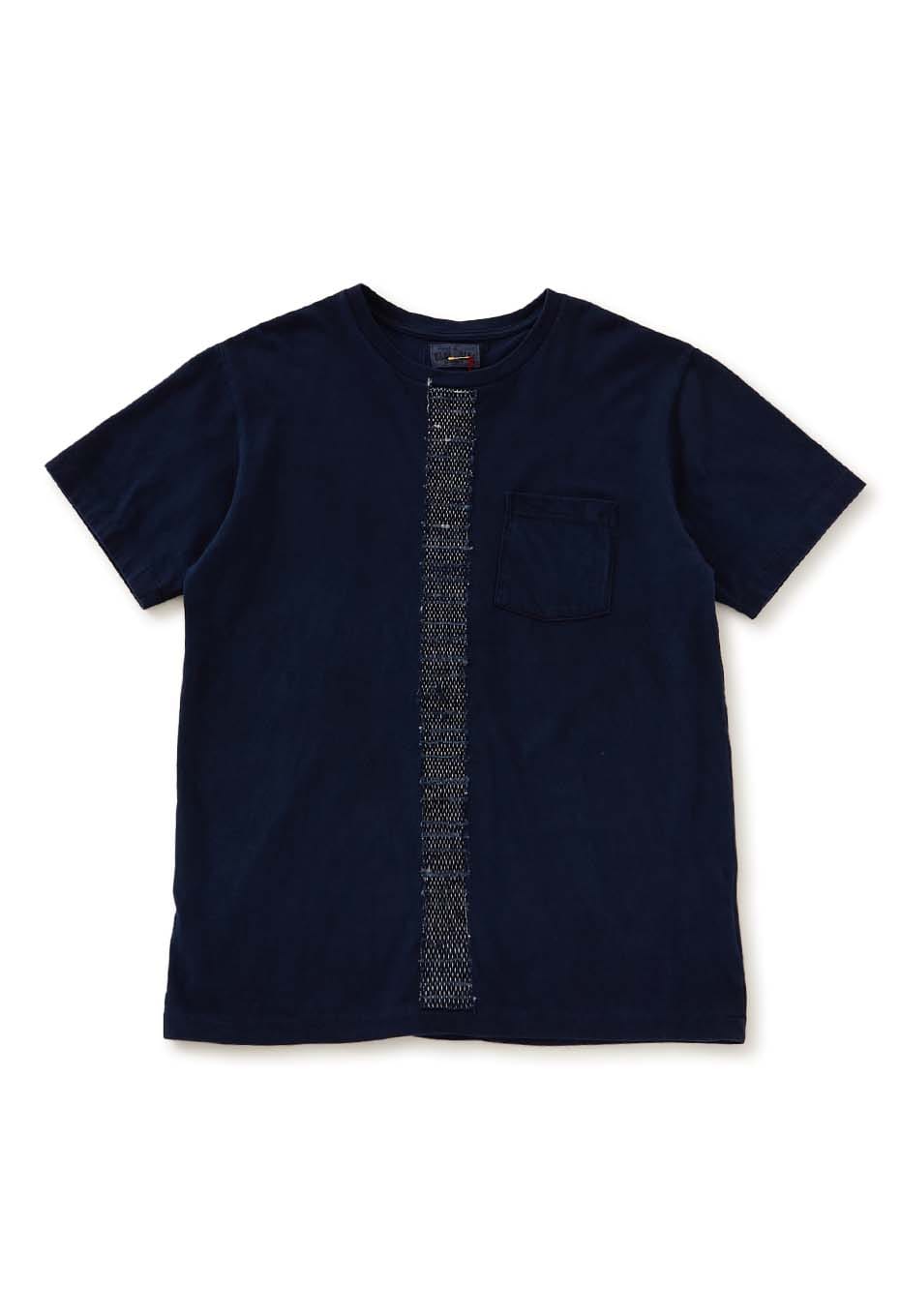 BLUE BLUE JAPAN|Tシャツ|サキオリライン インディゴ Tシャツ