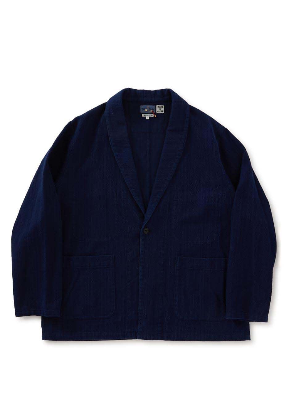 BLUE BLUE JAPAN|羽織り/ガウン|カセゾメサシコ ショールカラー ハオリ