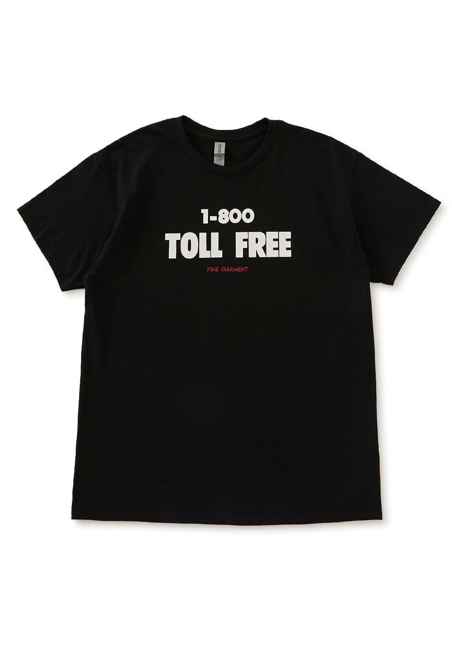 TOLL FREE /1-800 TOLL FREE ショートスリーブ プリント Tシャツ