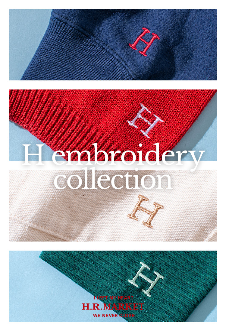 H embroidery collection | HOLLYWOOD RANCH MARKET | ハリウッドランチマーケット 