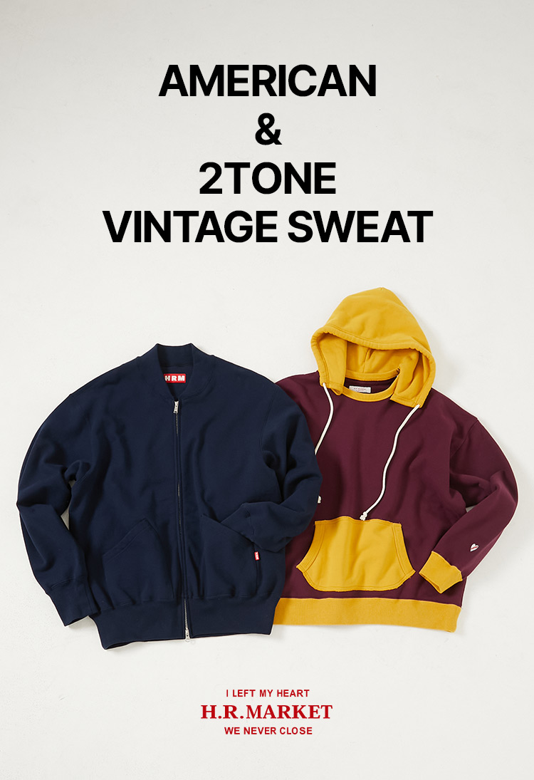 AMERICAN & 2TONE VINTAGE SWEAT | アメリカンヴィンテージウラケ  | 2トーンヴィンテージスウェット | HOLLYWOOD RANCH MARKET | ハリウッドランチマーケット