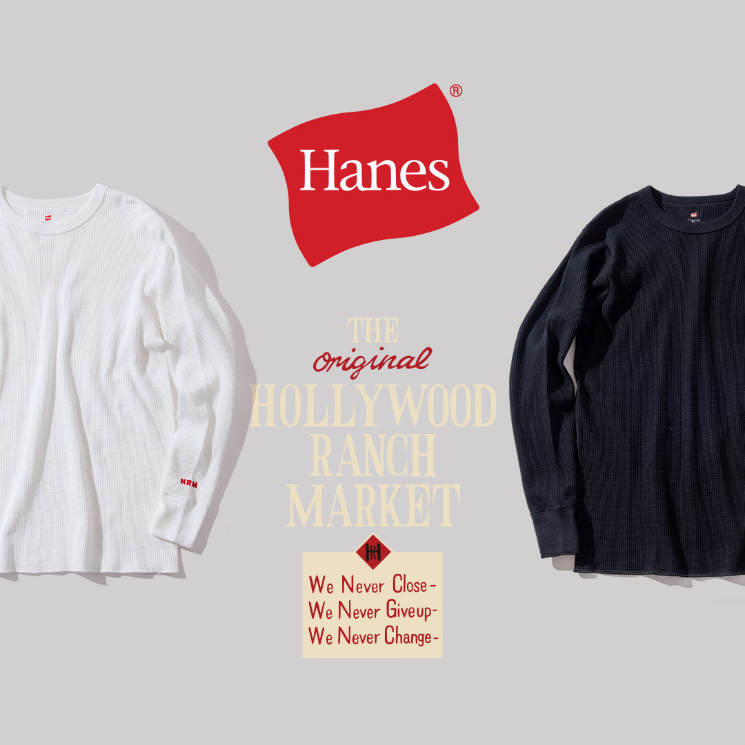 Hanes x HRM エクスクルーシブ 2パック サーマル クルーネック ロングスリーブTシャツ | HOLLYWOOD RANCH MARKET  | ハリウッドランチマーケット | 聖林公司 | ファッション通販 | ハリウッドランチマーケット公式通販 | 聖林公司