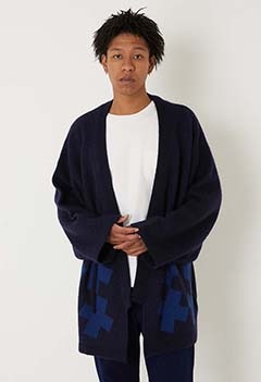 BLUE BLUE JAPAN|羽織り/ガウン|ツナギジュウジモヘアジャカード