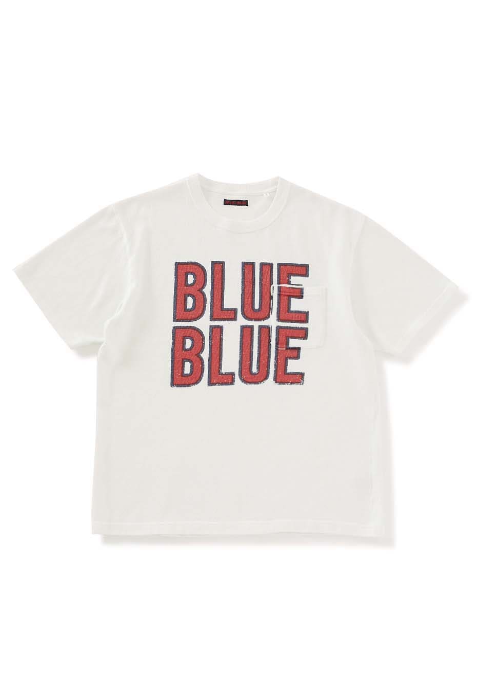 BLUE BLUE ビッグロゴヘビーウエイト ポケットTシャツ