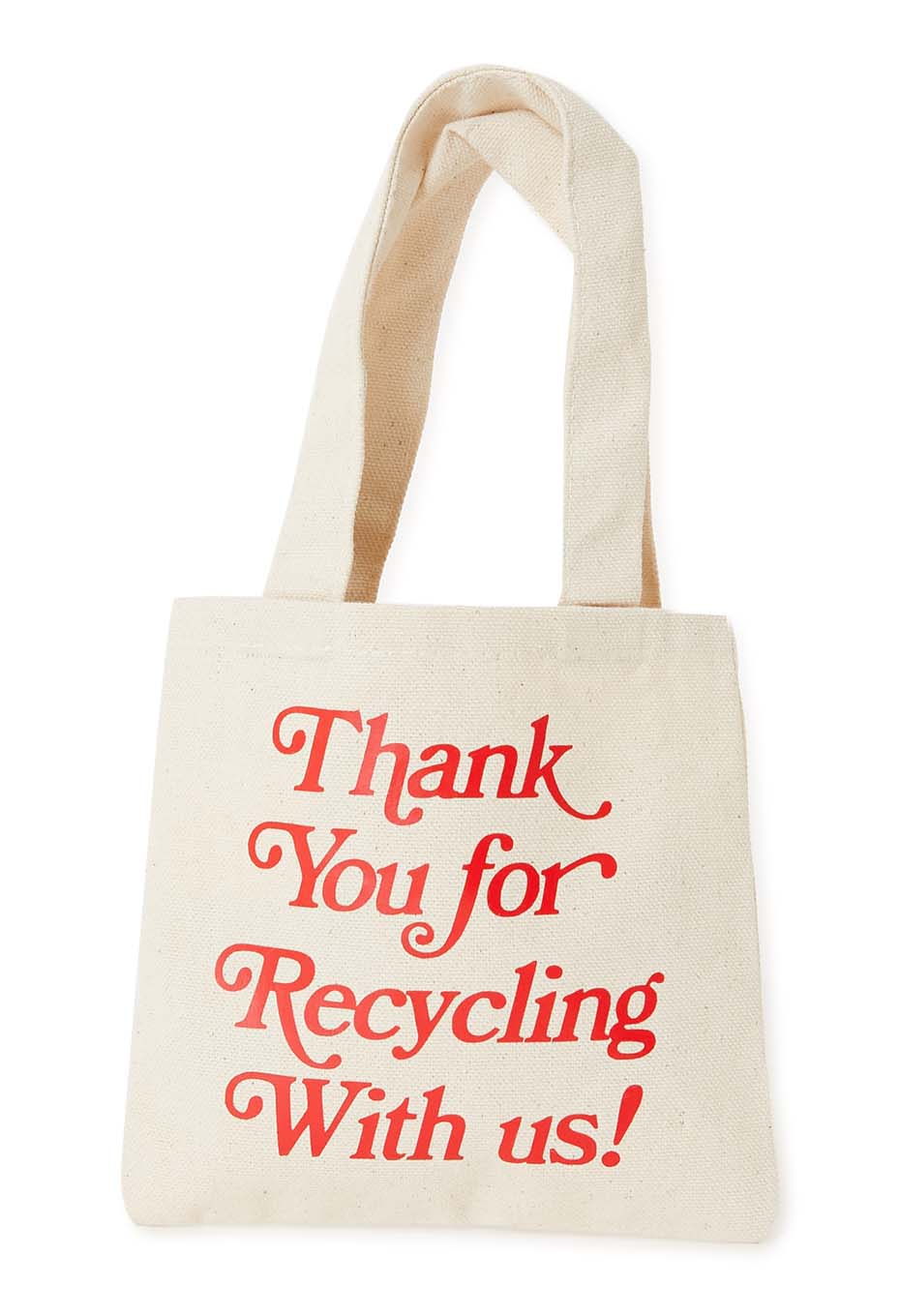 BAG SHOP NYC /THANK YOU FOR RECYCLING ミニトートバッグ