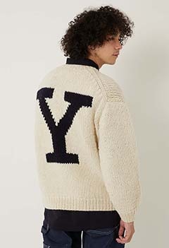 YALE /Y ハンドロゴ セーター（ONE / WHITE）