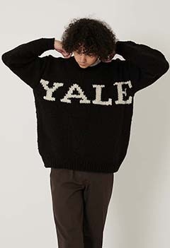 YALE /YALE ハンドロゴ セーター（ONE / BLACK）
