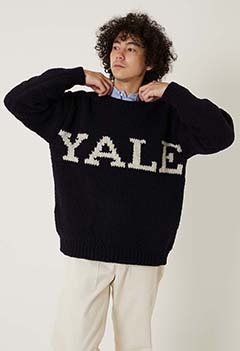 YALE /YALE ハンドロゴ セーター（ONE / NAVY）
