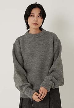 KERRY WOOLLEN MILLS パールステッチ ドロップショルダー セーター /MULTI