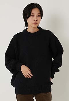 KERRY WOOLLEN MILLS パールステッチ ドロップショルダー セーター /MULTI