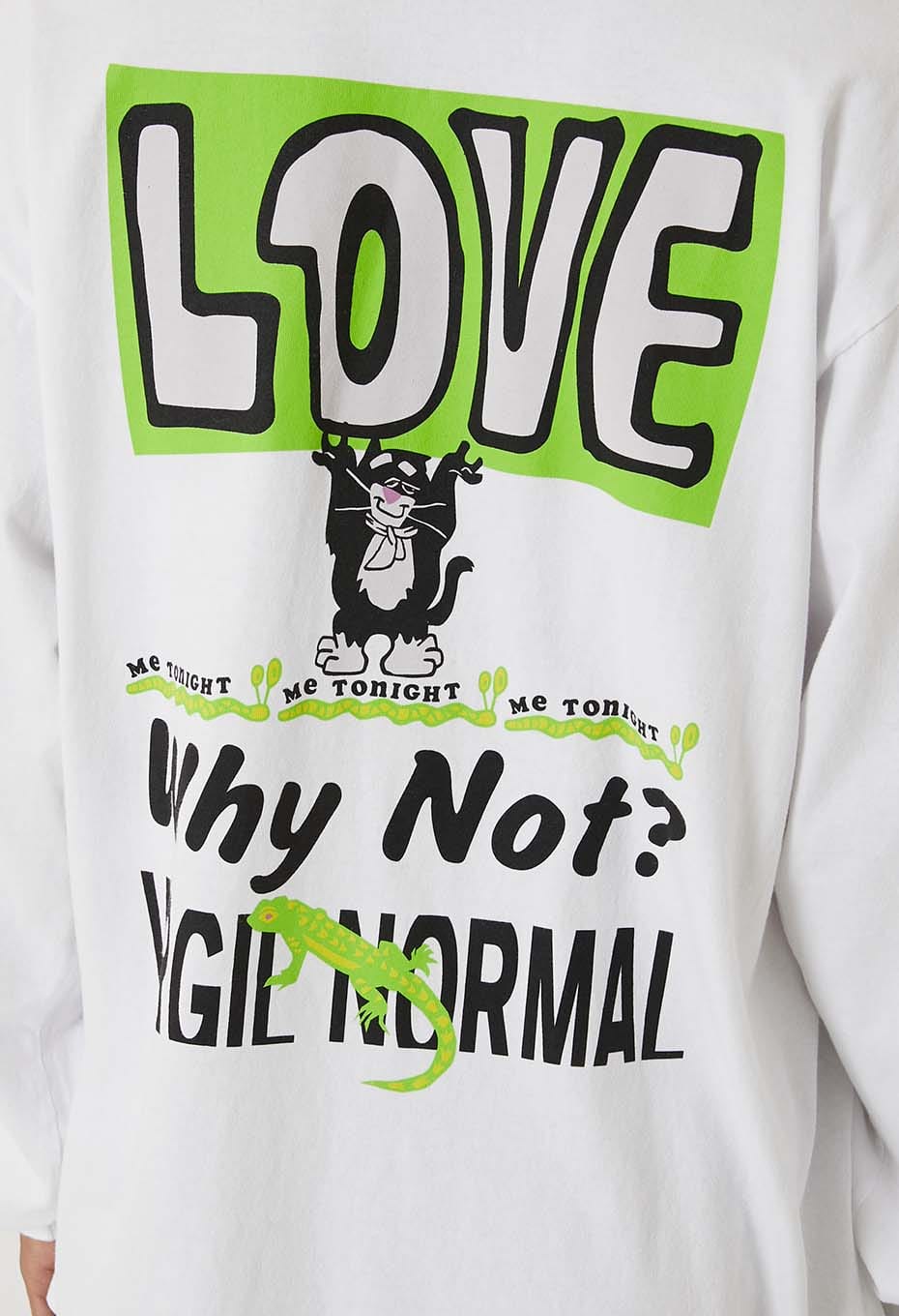 VIRGIL NORMAL|Tシャツ|VIRGIL NORMAL LOVE WHY NOT ロングスリーブ T