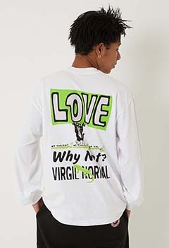 VIRGIL NORMAL LOVE WHY NOT ロングスリーブ Tシャツ