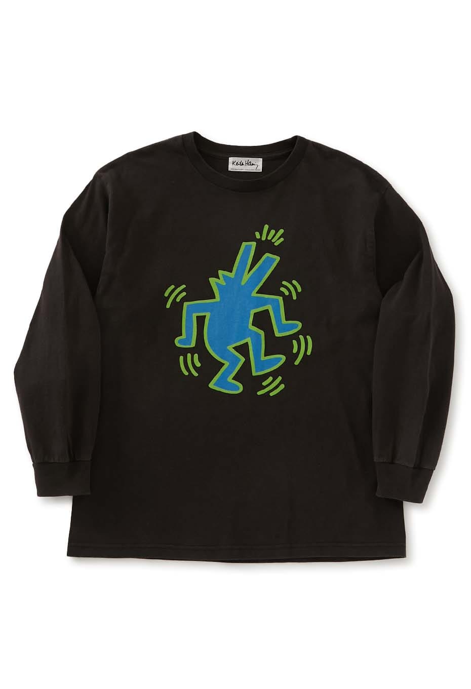 Keith Haring DANCE black ロングスリーブTシャツ