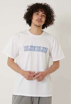 BLUE BLUE カレッジプリント Tシャツ