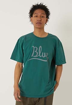 カーシブ Blue プリント Tシャツ（XS / GREEN）