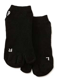 OKURA 見えない五本指の靴下 足袋アンクルソックス（ONE / BLACK）