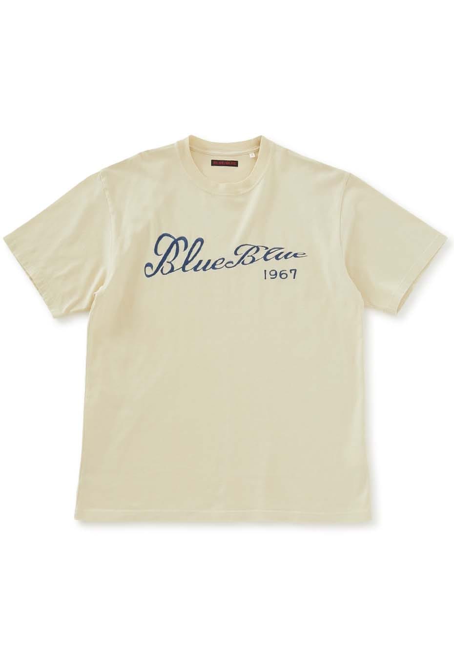 カーシブ Blue Blueフラッグ エンブロイダリー Tシャツ