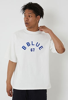 ヘビースラブテンジク B BLUE 67 エンブロイダリーＴシャツ