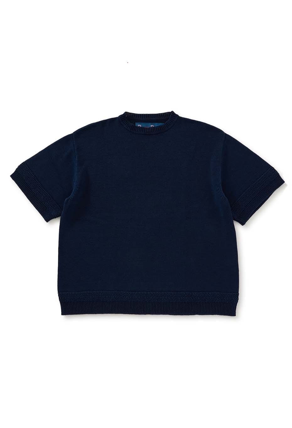 BLUE BLUE|ニット/セーター|インディゴダイド クルーネック コットン 