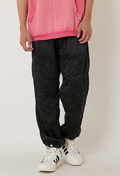 FREECITY /ACBPNT014 FLAP SNAP SATIN JUMP PANT