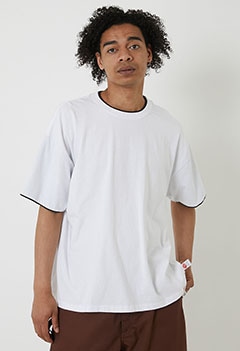 WALLA WALLA×HIGH! STANDARD /ダブル ネック Tシャツ