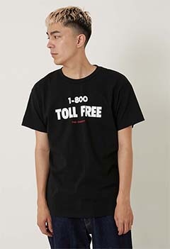 TOLL FREE /1-800 TOLL FREE ショートスリーブ プリント Tシャツ