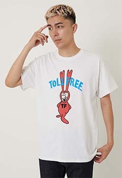 TOLL FREE /トールボーイ プリント ショートスリーブTシャツ