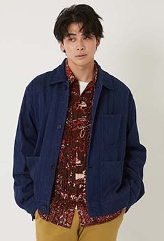 KARDO /INDIGO BODHI ボクシーフィット 4Bキルテッドジャケット