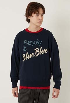 Everyday Blue Blue クルーネック スウェット