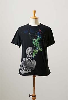 VINTAGE EINSTEIN PRINT SS T-SHIRT