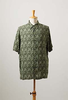 VINTAGE US GEOMETORIC PRINT SS SHIRT