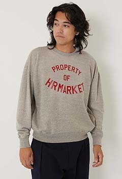 PROPERTY OF HRMARKET クルーネックスウェット