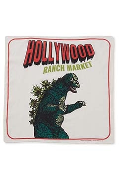 ゴジラ・HOLLYWOOD RANCH MARKET /HOLLYWOOD ゴジラモチーフバンダナ