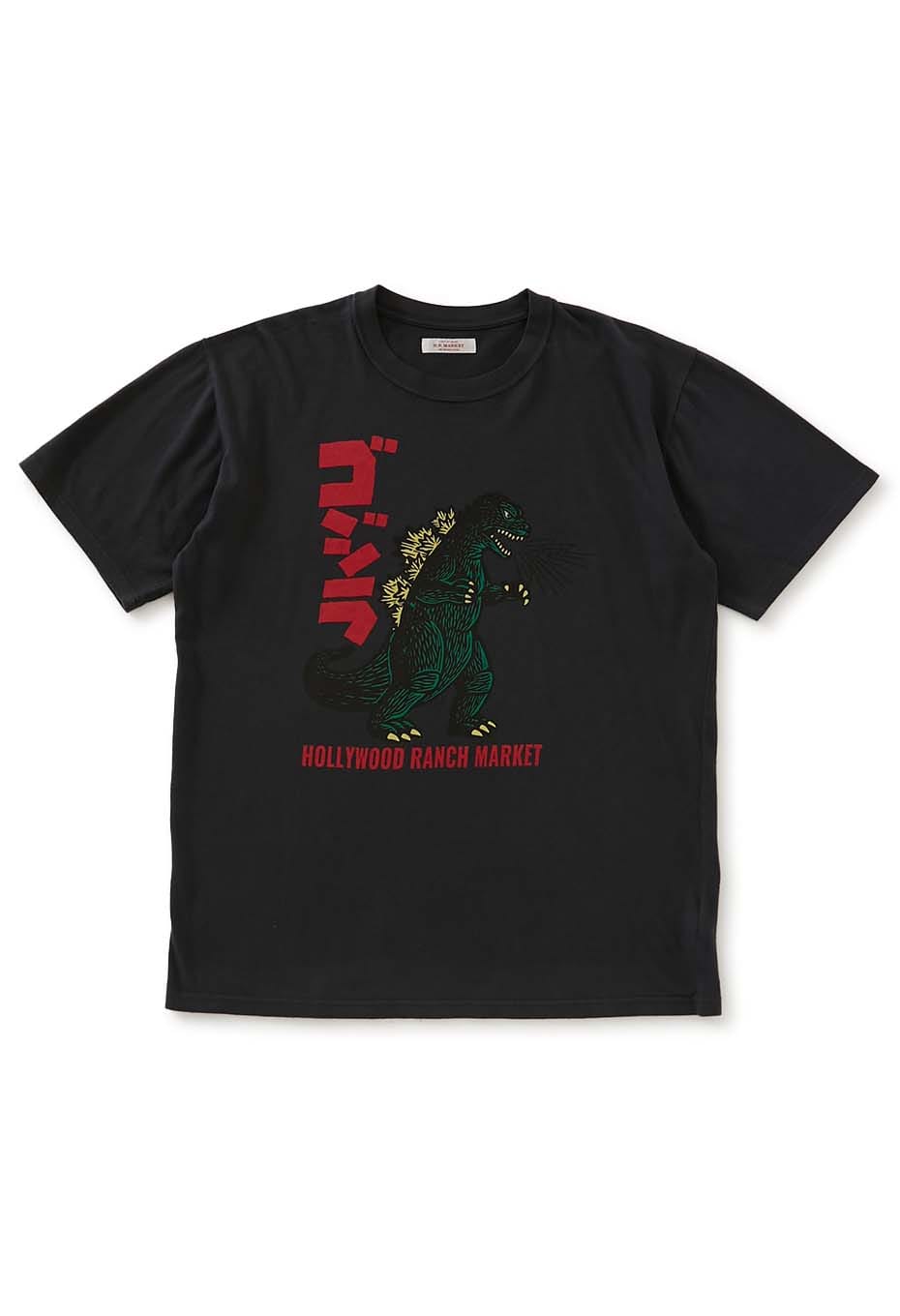 ゴジラ×HOLLYWOOD RANCH MARKET /レトロゴジラモチーフTシャツ
