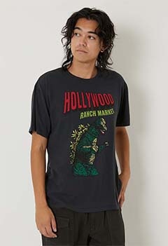 ゴジラ・HOLLYWOOD RANCH MARKET /HOLLYWOOD ゴジラモチーフ Tシャツ