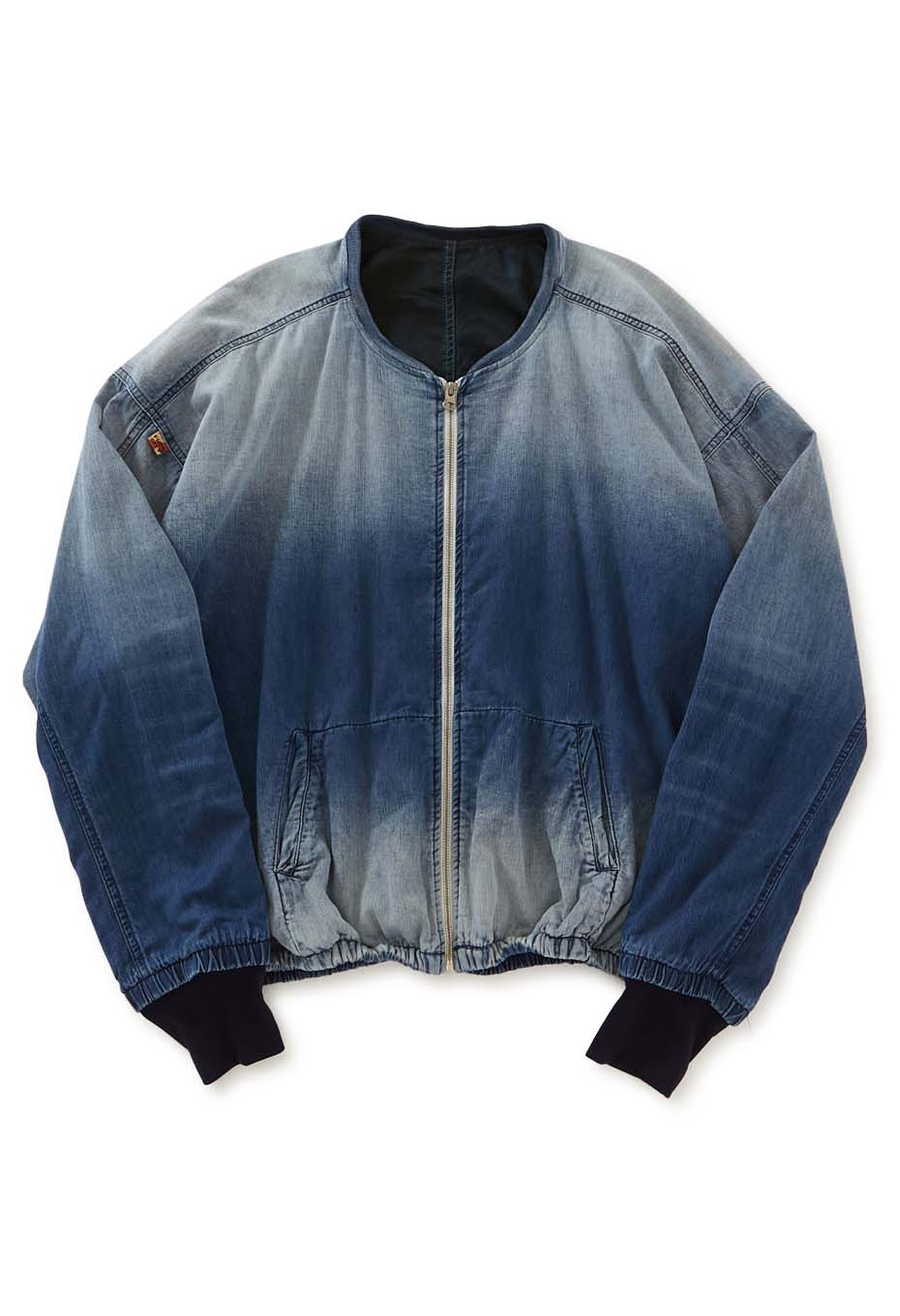 FREECITY /ACTJKT012 LNL INDIGO/SATIN GLASS-CLOUD BOMBER