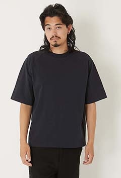 Bouncer plain stitch raglan sleeve T-shirt