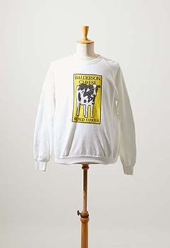 VINTAGE BALDERSON CHEESE WHITE SWEAT