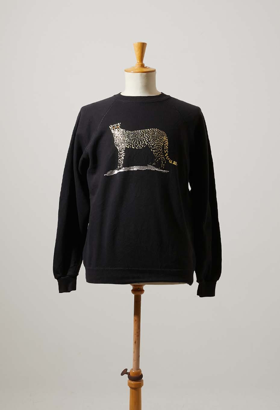 VINTAGE CHEETAH BLACK SWEAT