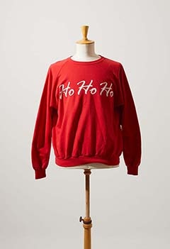 VINTAGE Ho Ho Ho RED SWEAT