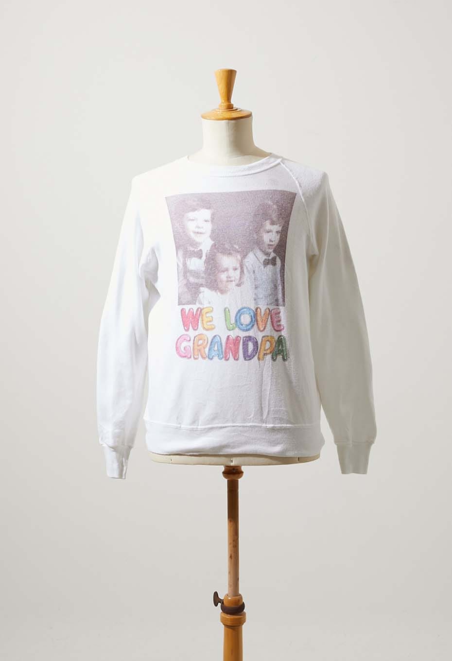 VINTAGE WE LOVE GRANDPA GREY SWEAT