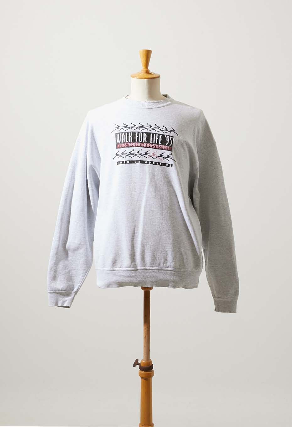 VINTAGE WALK FOR LIFE GREY SWEAT