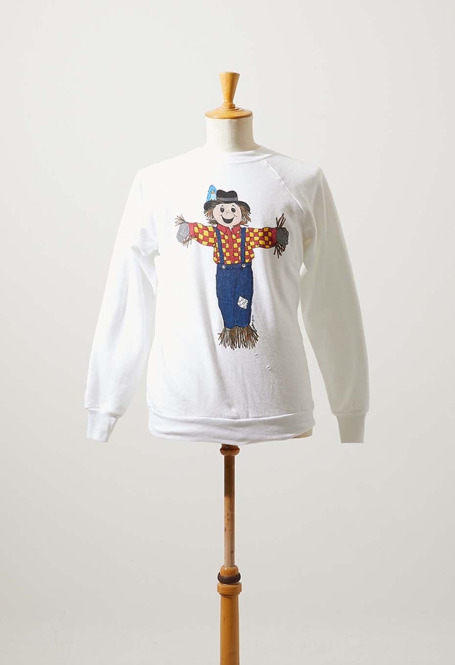 VINTAGE SCARECROW WHITE SWEAT