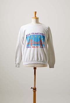 VINTGAE SAN FRANCISCO WHITE SWEAT