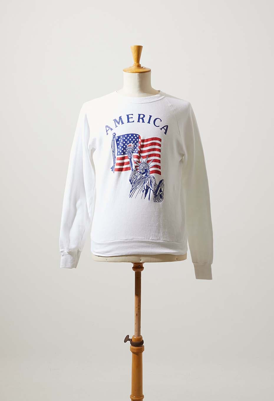 VINTAGE AMERICA WHITE SWEAT