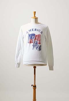 VINTAGE AMERICA WHITE SWEAT