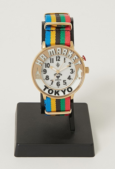 メンズ腕時計クォーツハリウッドランチマーケット　ネオンウォッチ9 腕時計