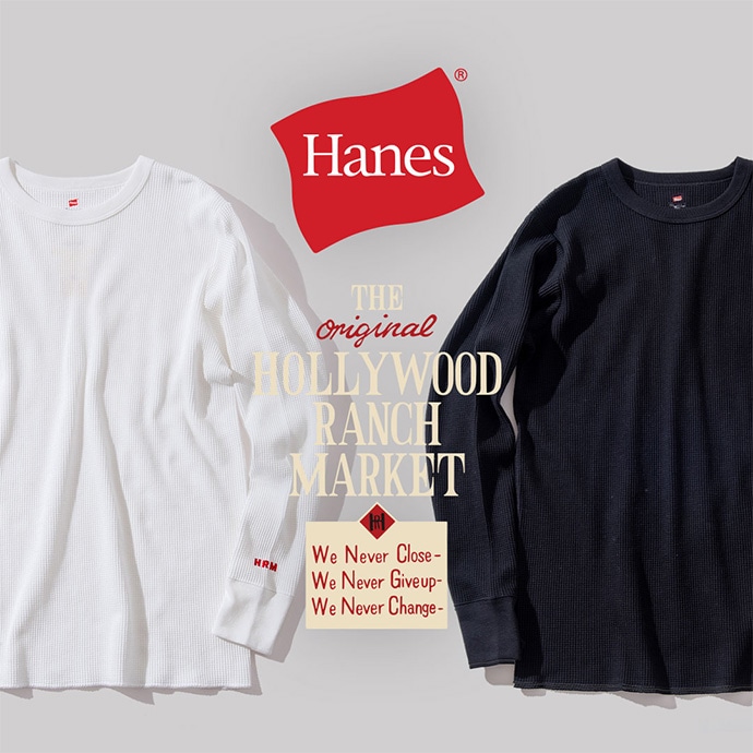 Hanes x HOLLYWOOD RANCH MARKET THERMAL 2pack T SHIRTS