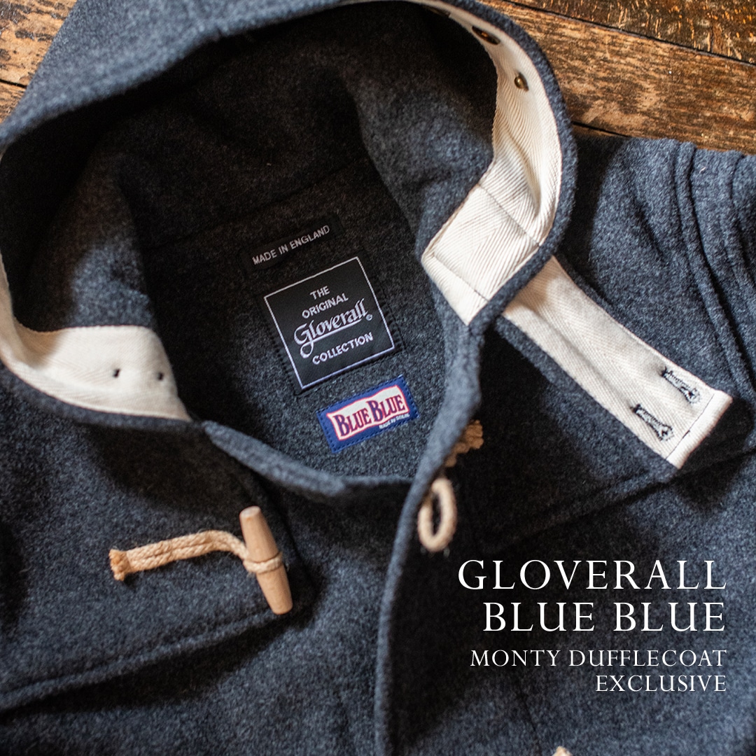 GLOVERALL BLUE BLUE MONTY DUFFLECOAT